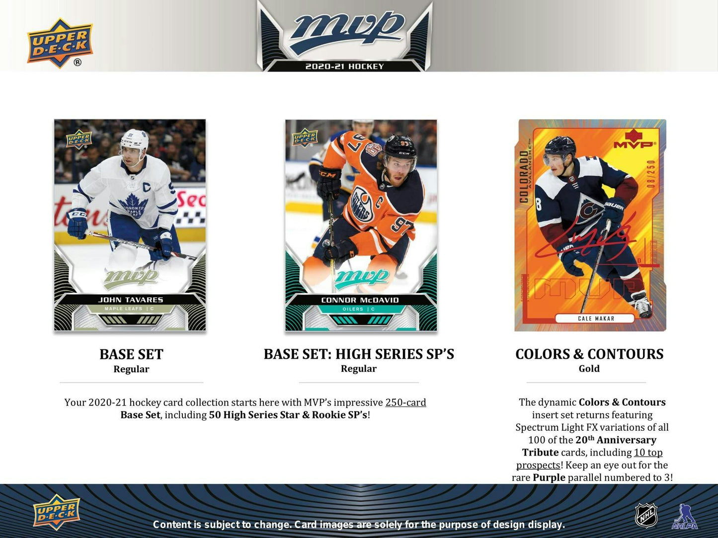 2020-21 Upper Deck MVP Hockey Hobby Box