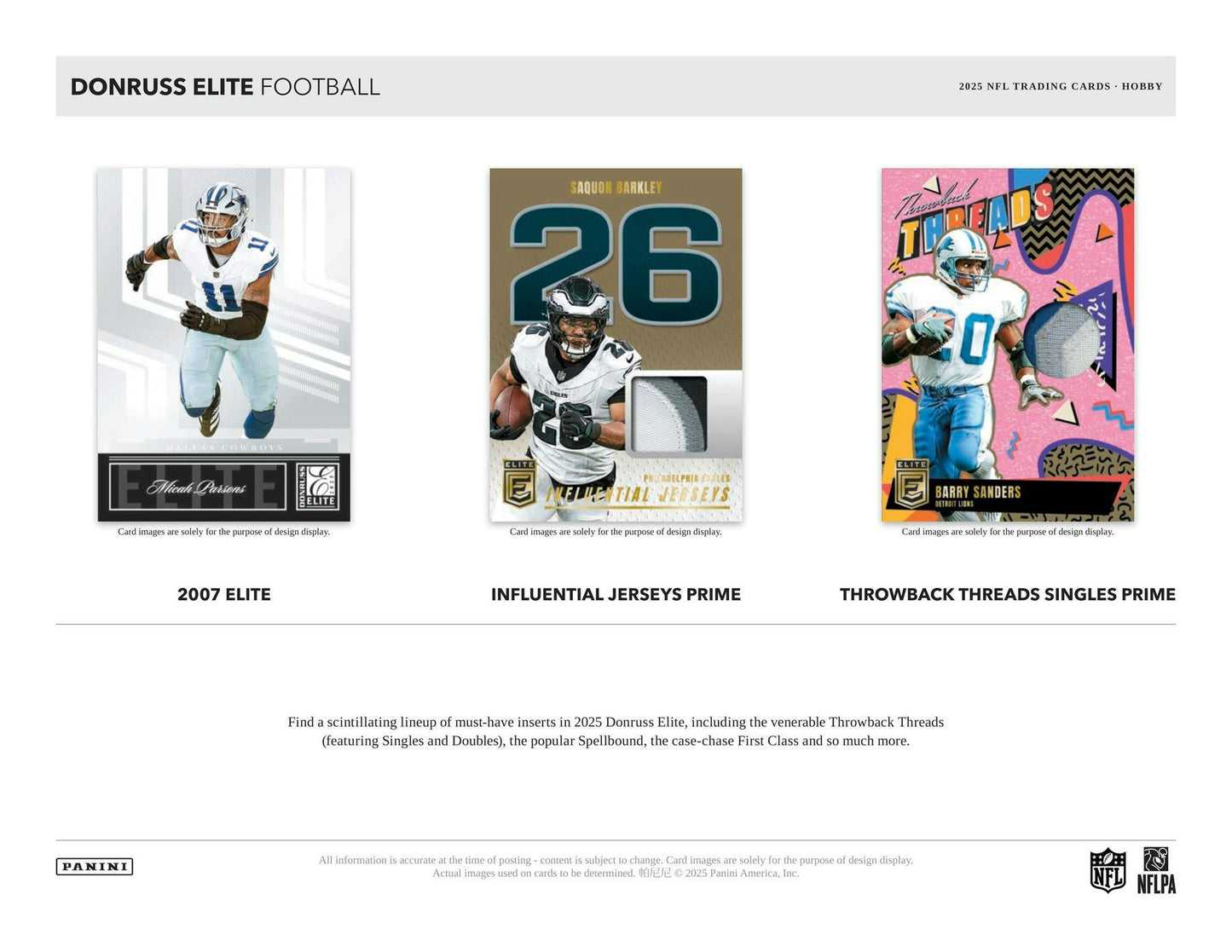 2025 Panini Donruss Elite Football Hobby Box (7/25)