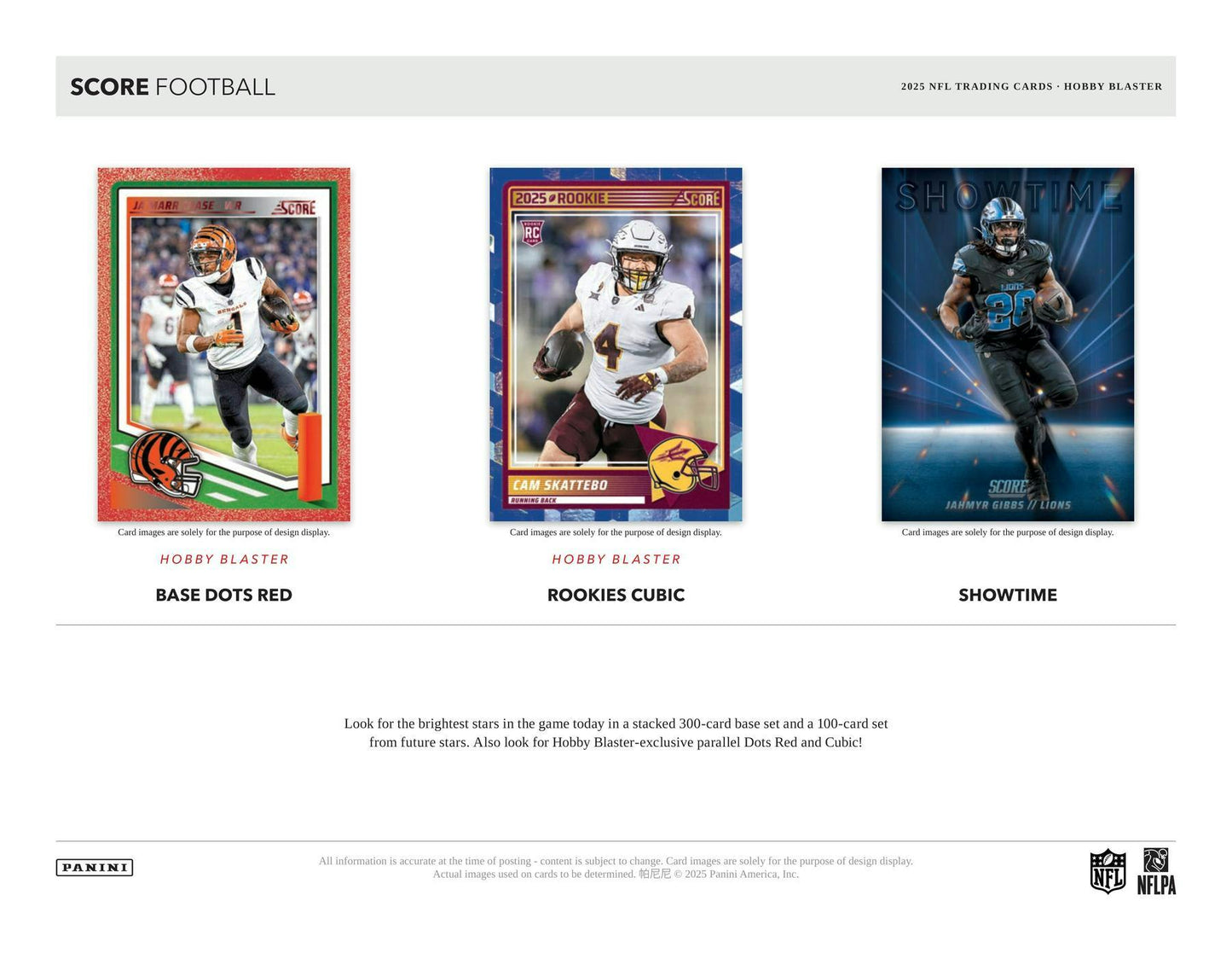 2025 Panini Score Football 6-Pack Hobby Blaster Box