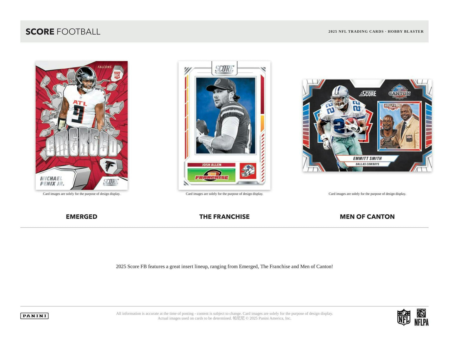 2025 Panini Score Football 6-Pack Hobby Blaster Box