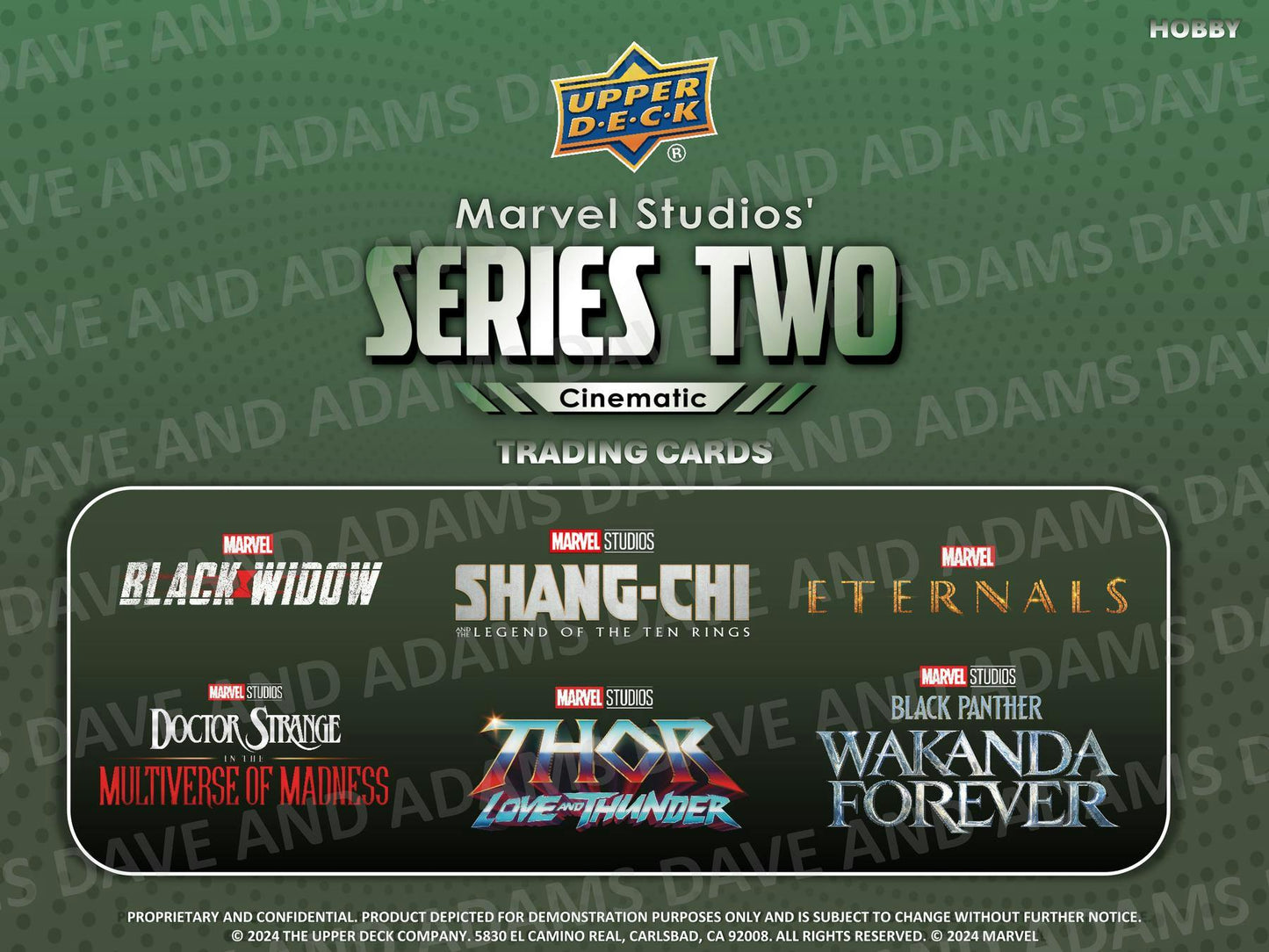 2024 Upper Deck Marvel Studios Series 2 Hobby Box