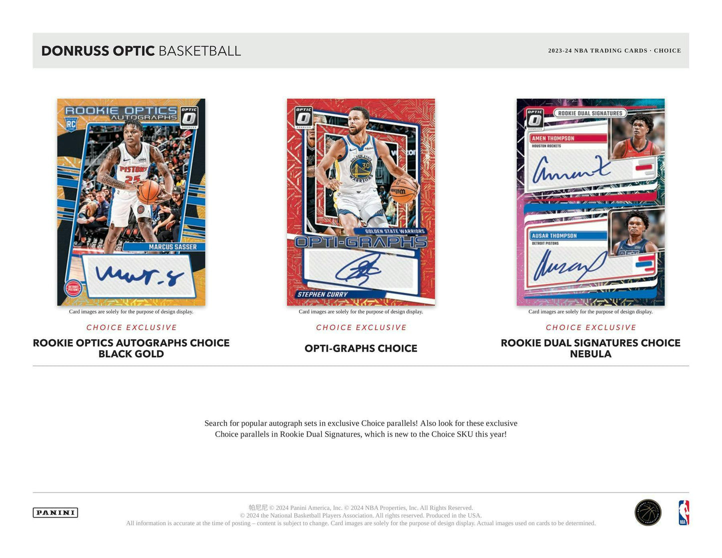 2023-24 Panini Donruss Optic Basketball Choice Box
