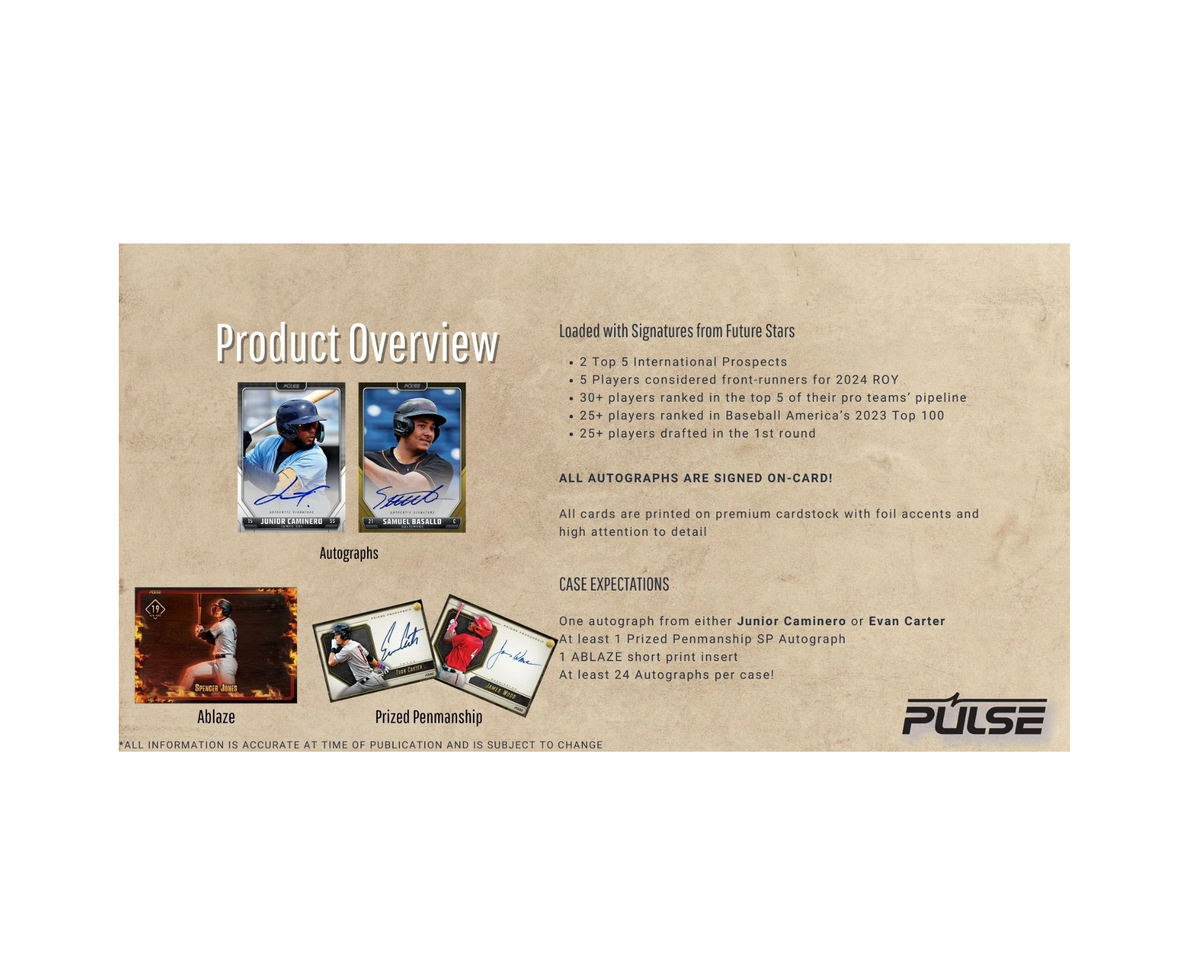 2024 Pulse Baseball Hobby Box