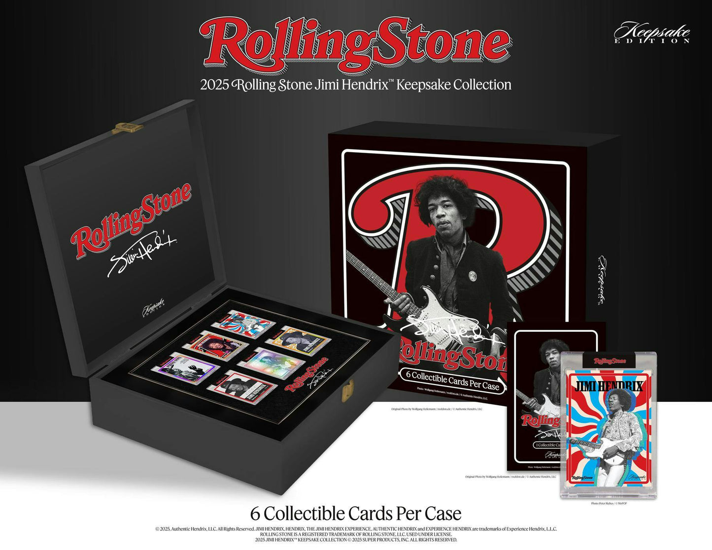 2025 Rolling Stone Jimi Hendrix Keepsake Premiere Edition Hobby Box (1 card)