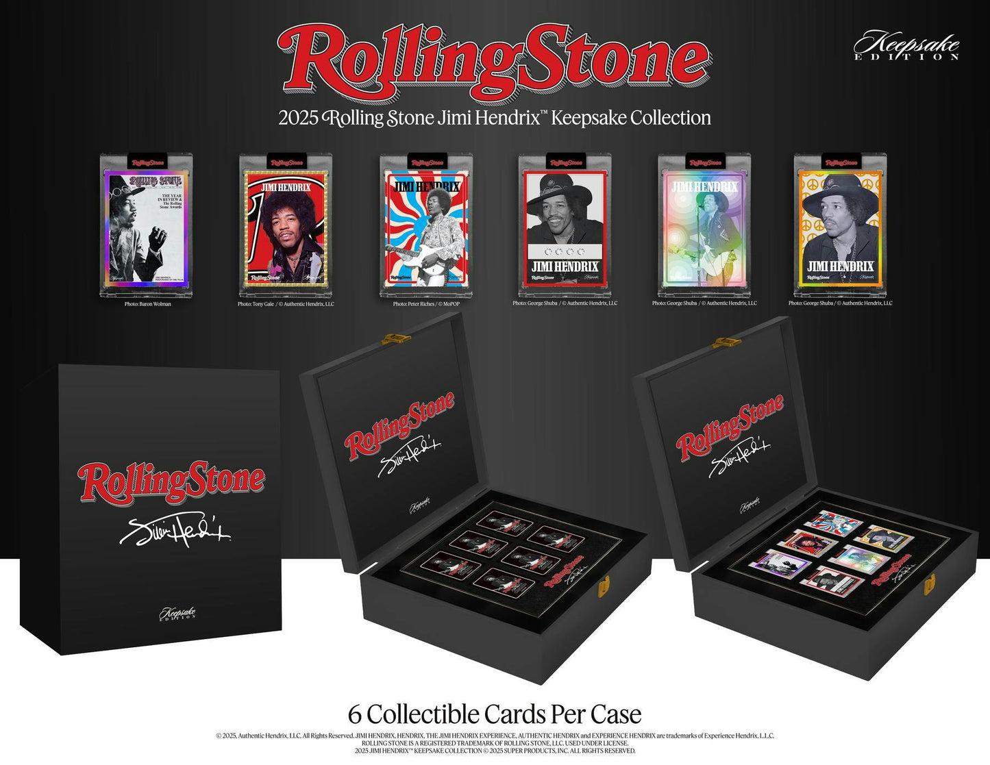 2025 Rolling Stone Jimi Hendrix Keepsake Premiere Edition Hobby Box (1 card)