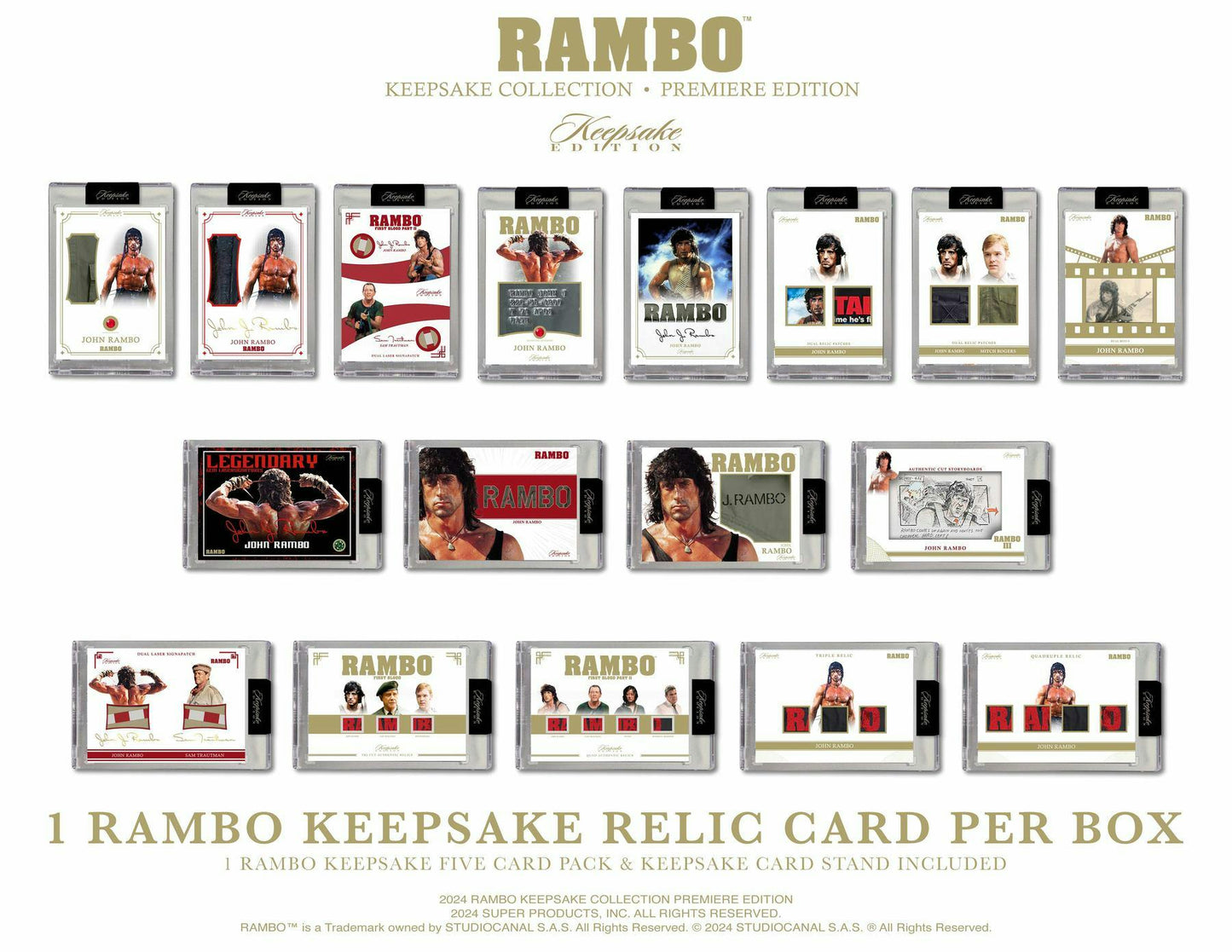 2024 Keepsake Rambo Collection Premiere Edition 5-Box Case (6/24)