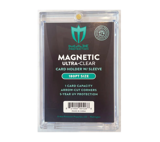 Max Pro Ultra Clear Magnetic Card Holder 180pt, 1-Count
