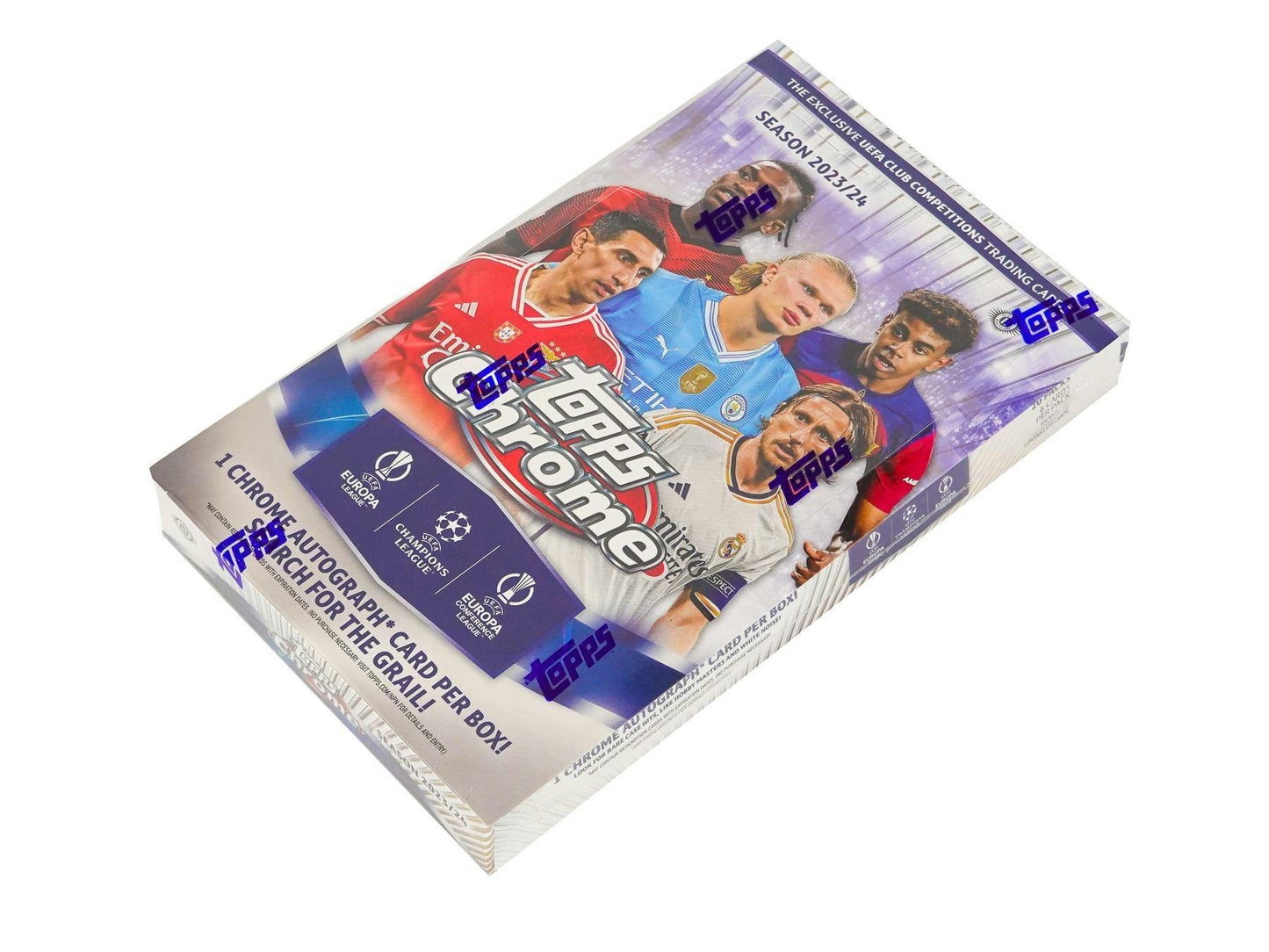 2023-24 Topps Chrome UEFA Club Competitions Soccer Hobby Pack