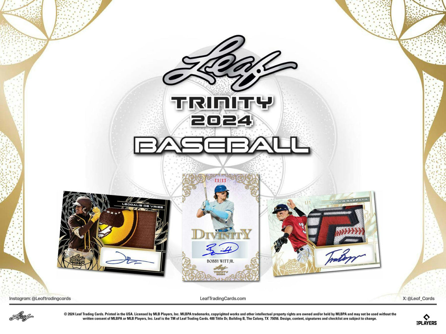 2024 Leaf Trinity Baseball Hobby Box (9/19)