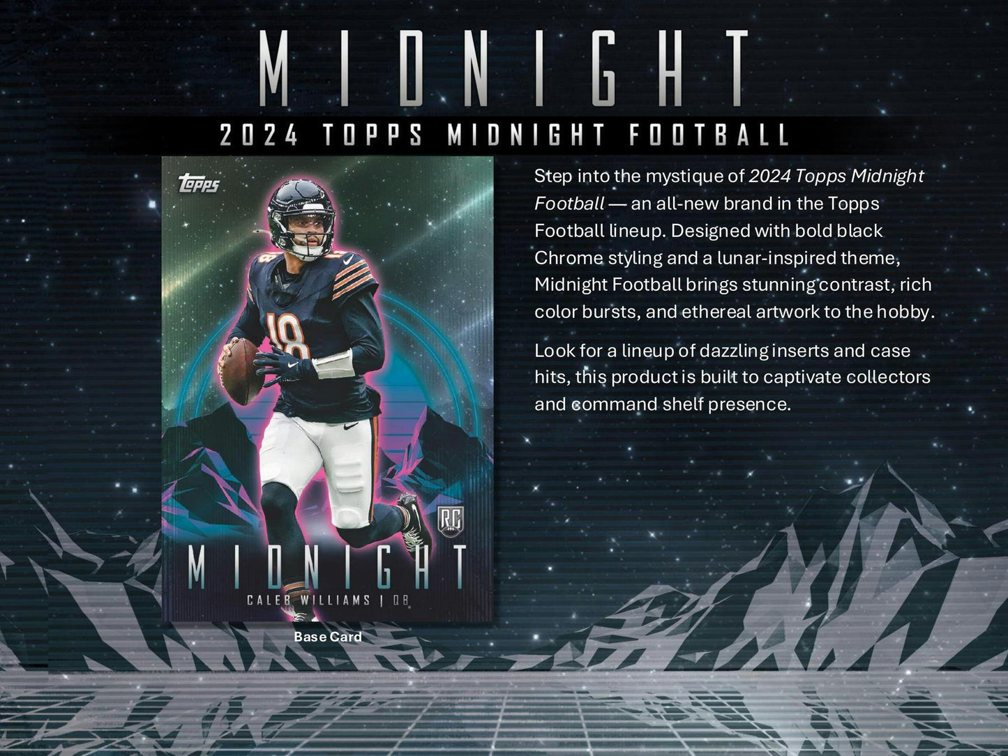 2024 Topps Midnight Football Hobby Box (5/30)