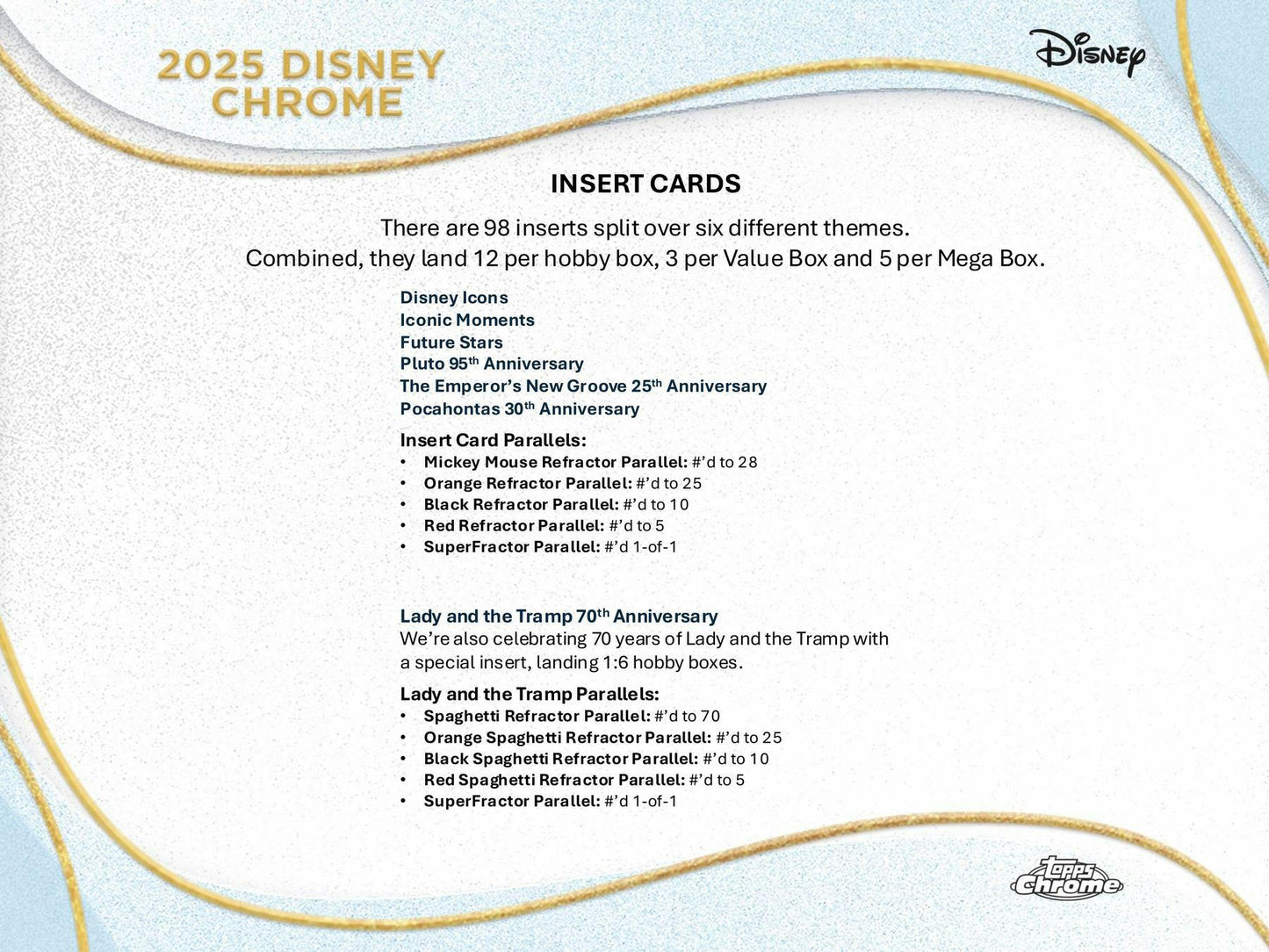 2025 Topps Disney Chrome Hobby Box