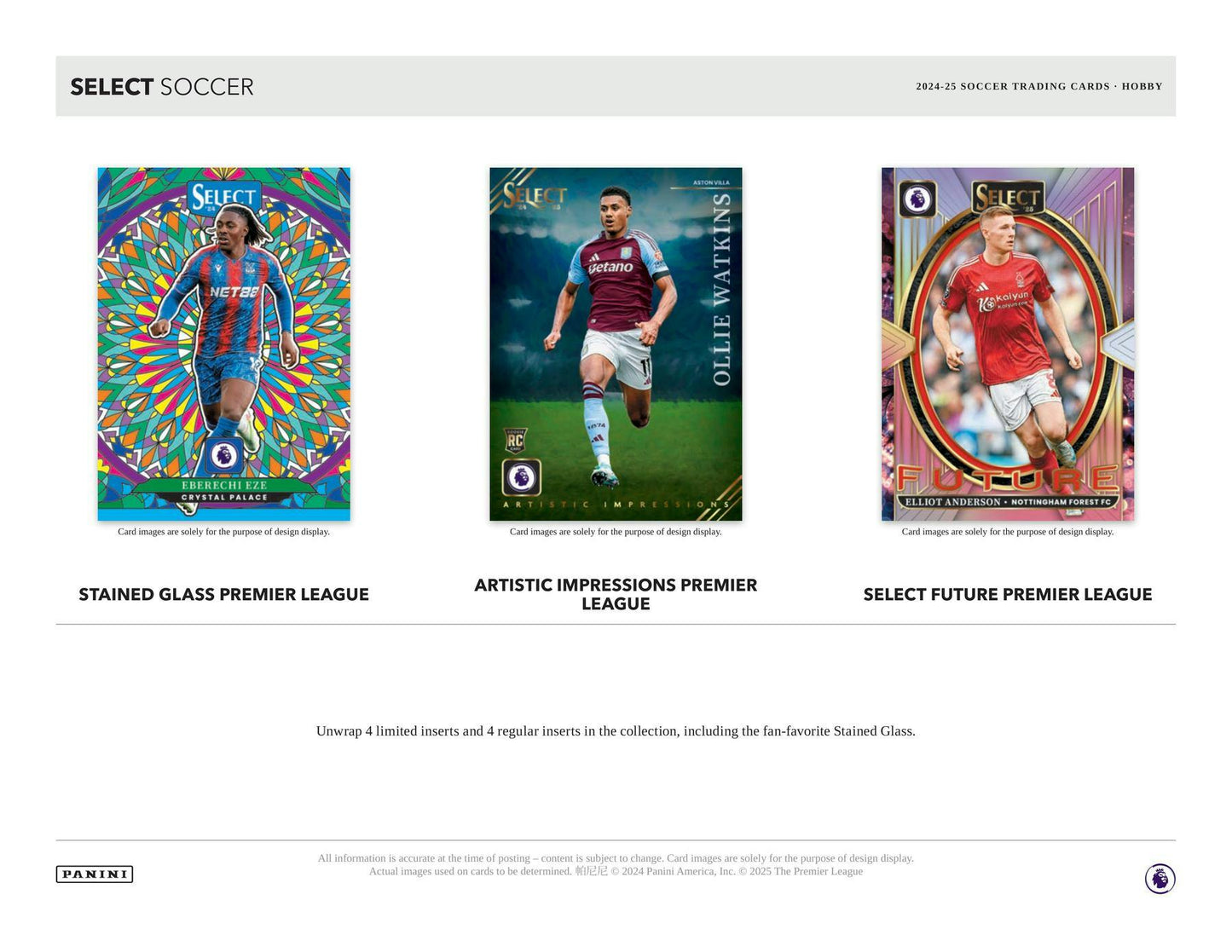 2024-25 Panini Select Premier League EPL Soccer Hobby Box (5/22)