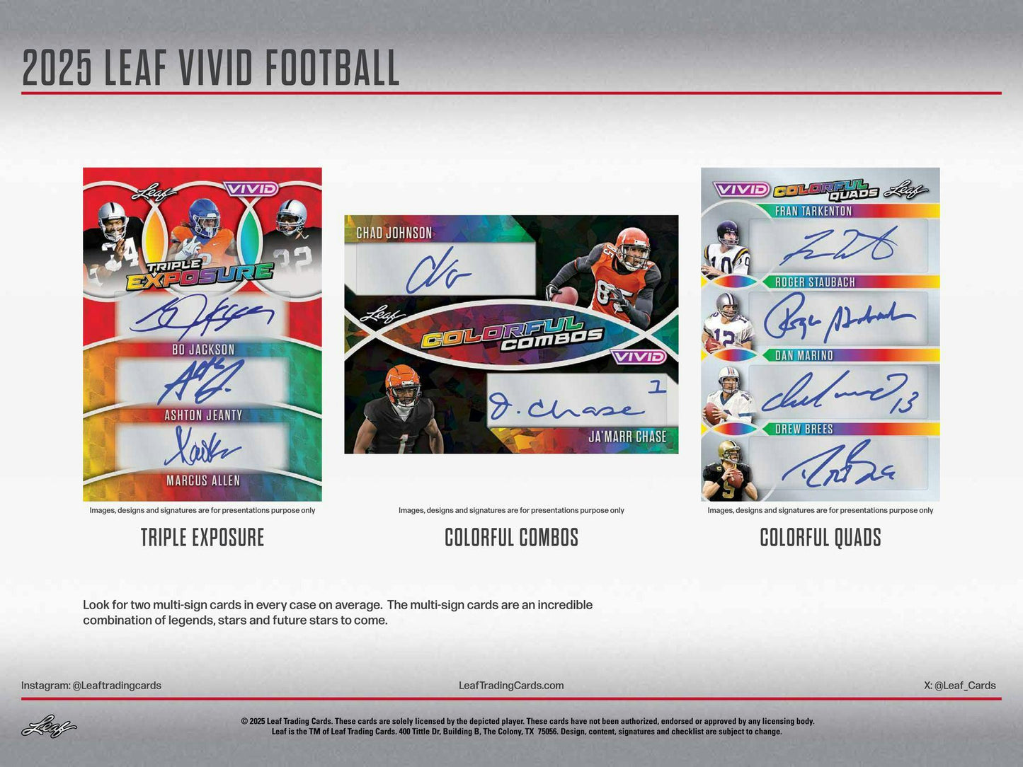2025 Leaf Vivid Football Jumbo Box (10/1)