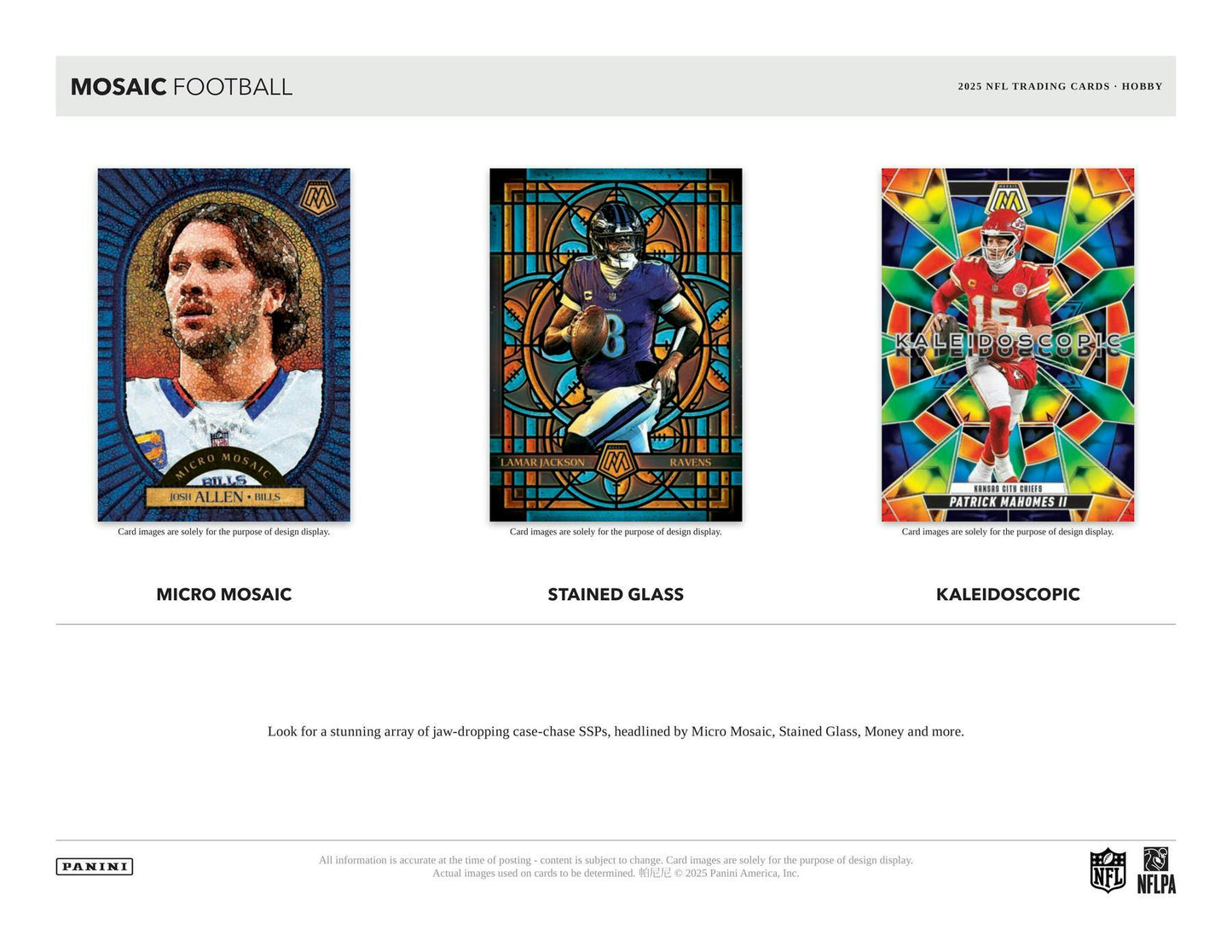 2025 Panini Mosaic Football Hobby Box (Presell 11/5)
