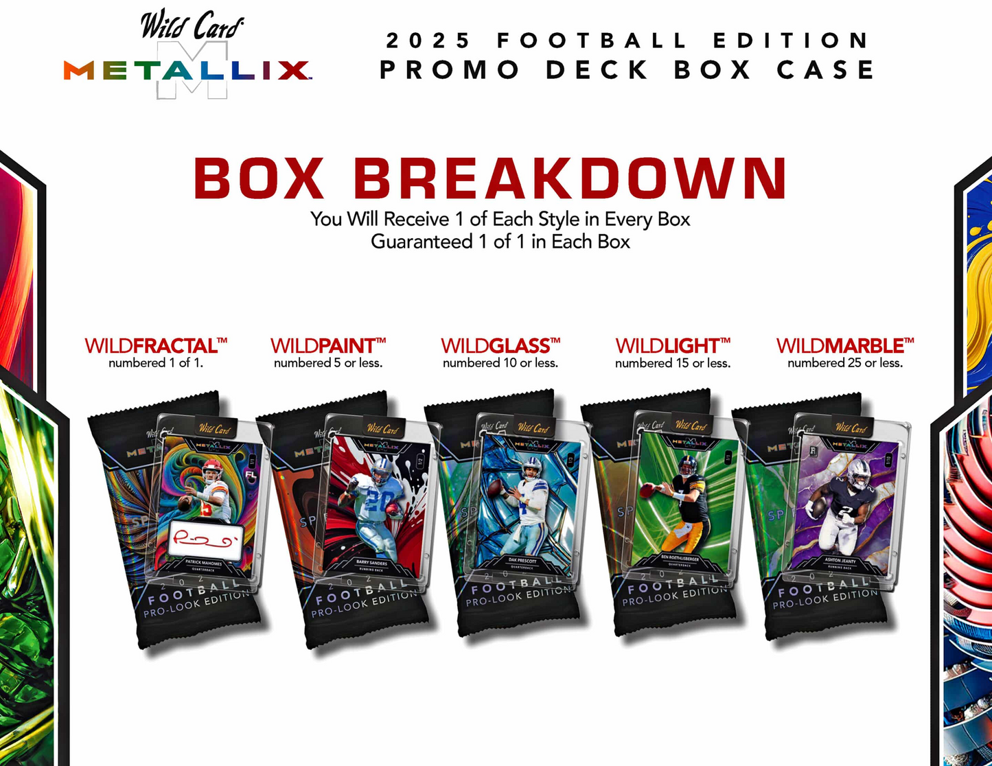 2025 Wild Card Metallix Pro-Look Football Promo Box