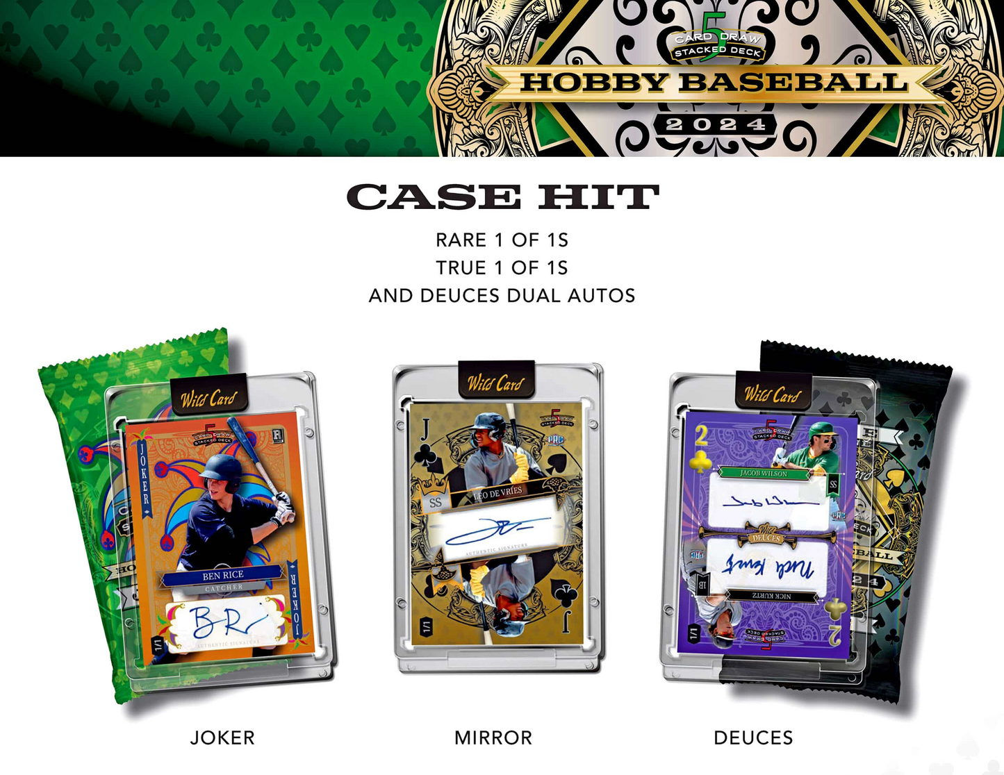 2024 Wild Card 5-Card Draw Stacked Deck Baseball Box