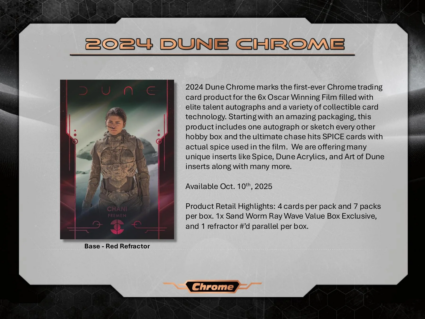 2024 Dune Chrome Hobby Box Case (10/10)