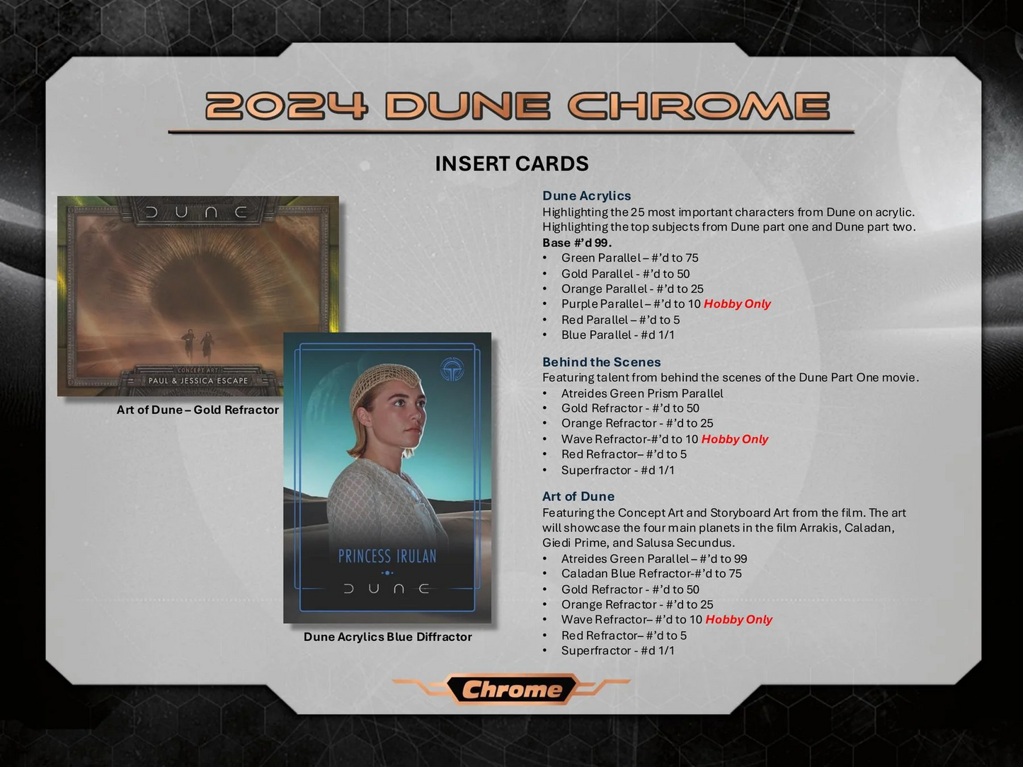 2024 Dune Chrome Hobby Box Case (10/10)