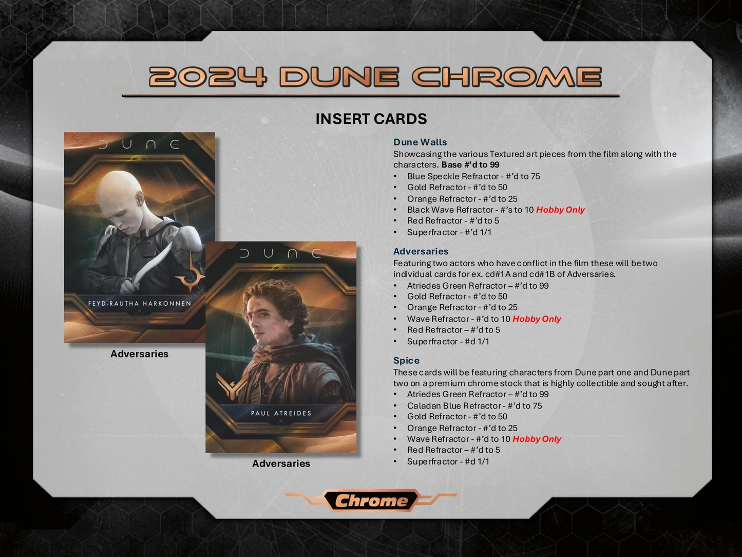 2024 Dune Chrome Hobby Box Case (10/10)