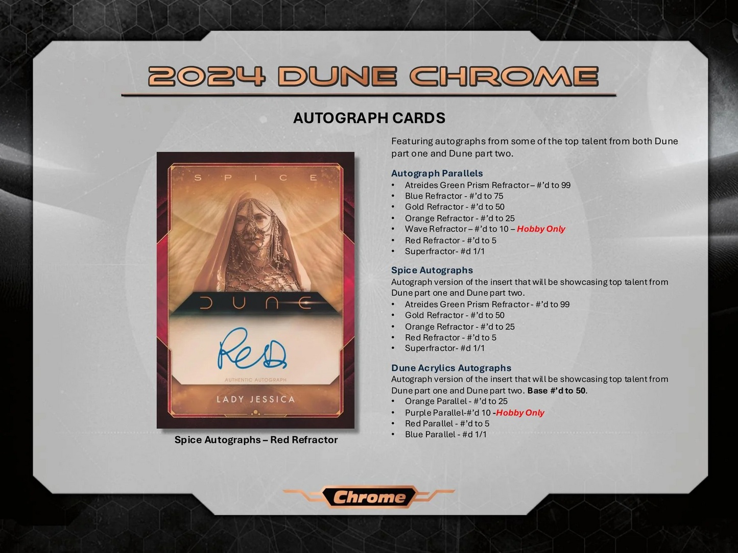 2024 Dune Chrome Hobby Box Case (10/10)