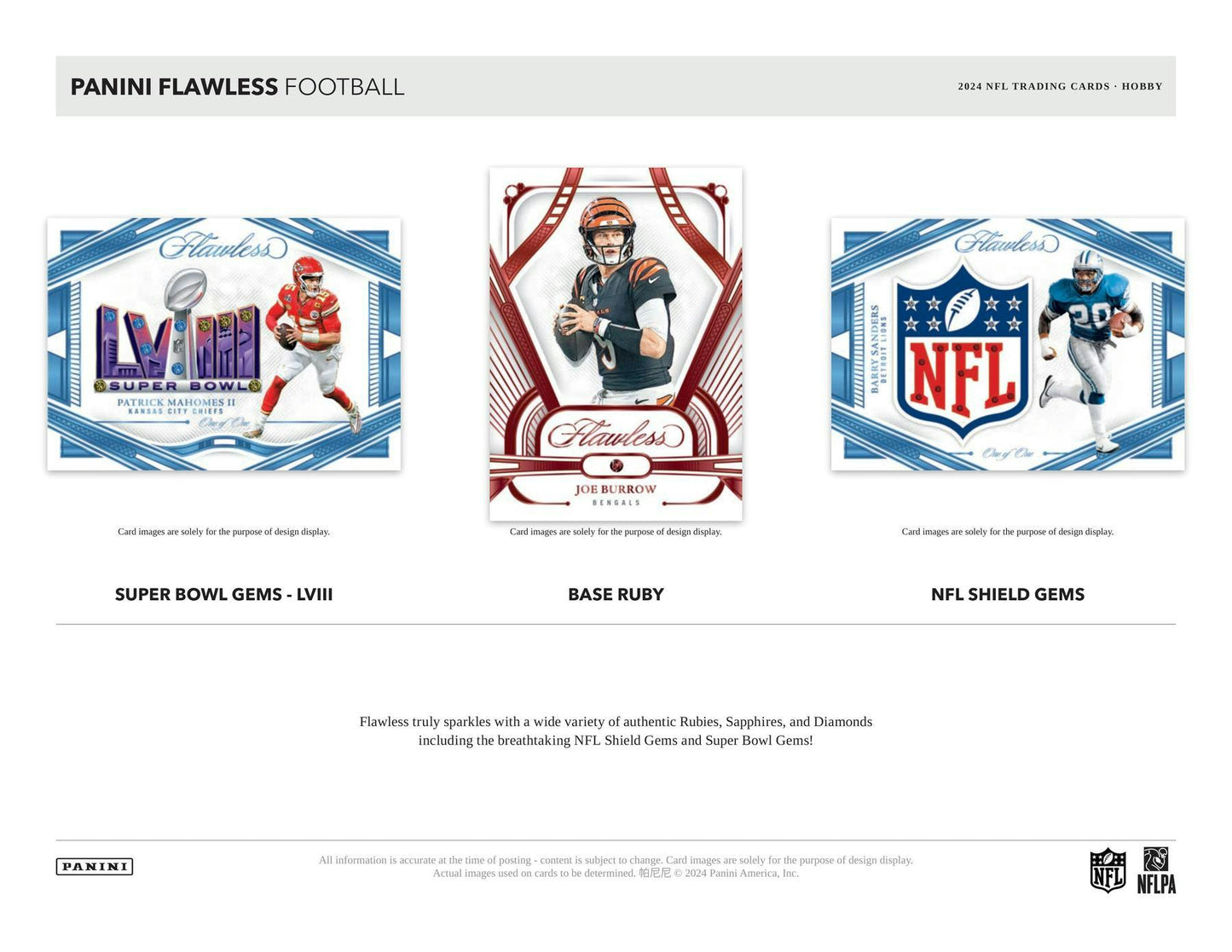 2024 Panini Flawless Football Hobby 2-Box Case