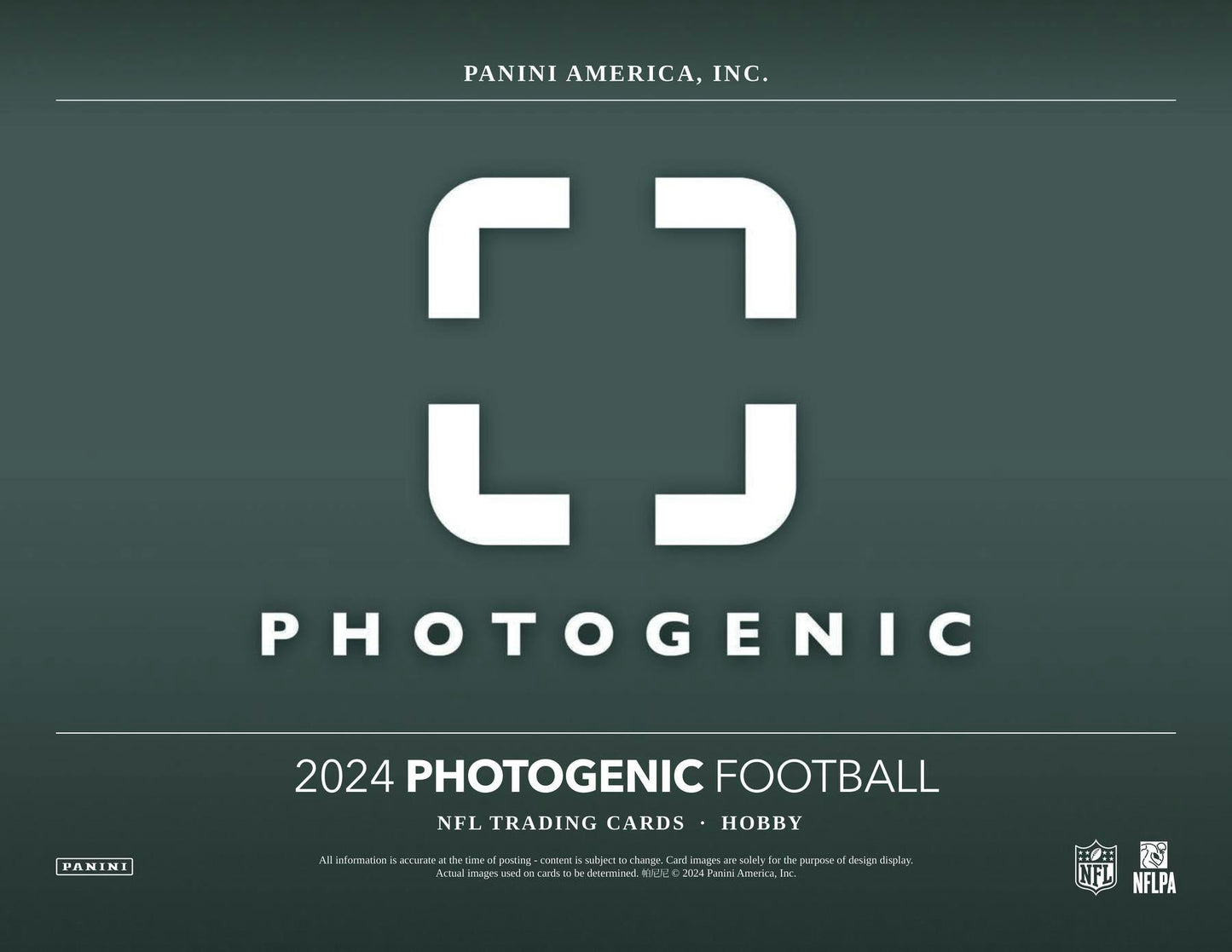 2024 Panini Photogenic Football Hobby Pack