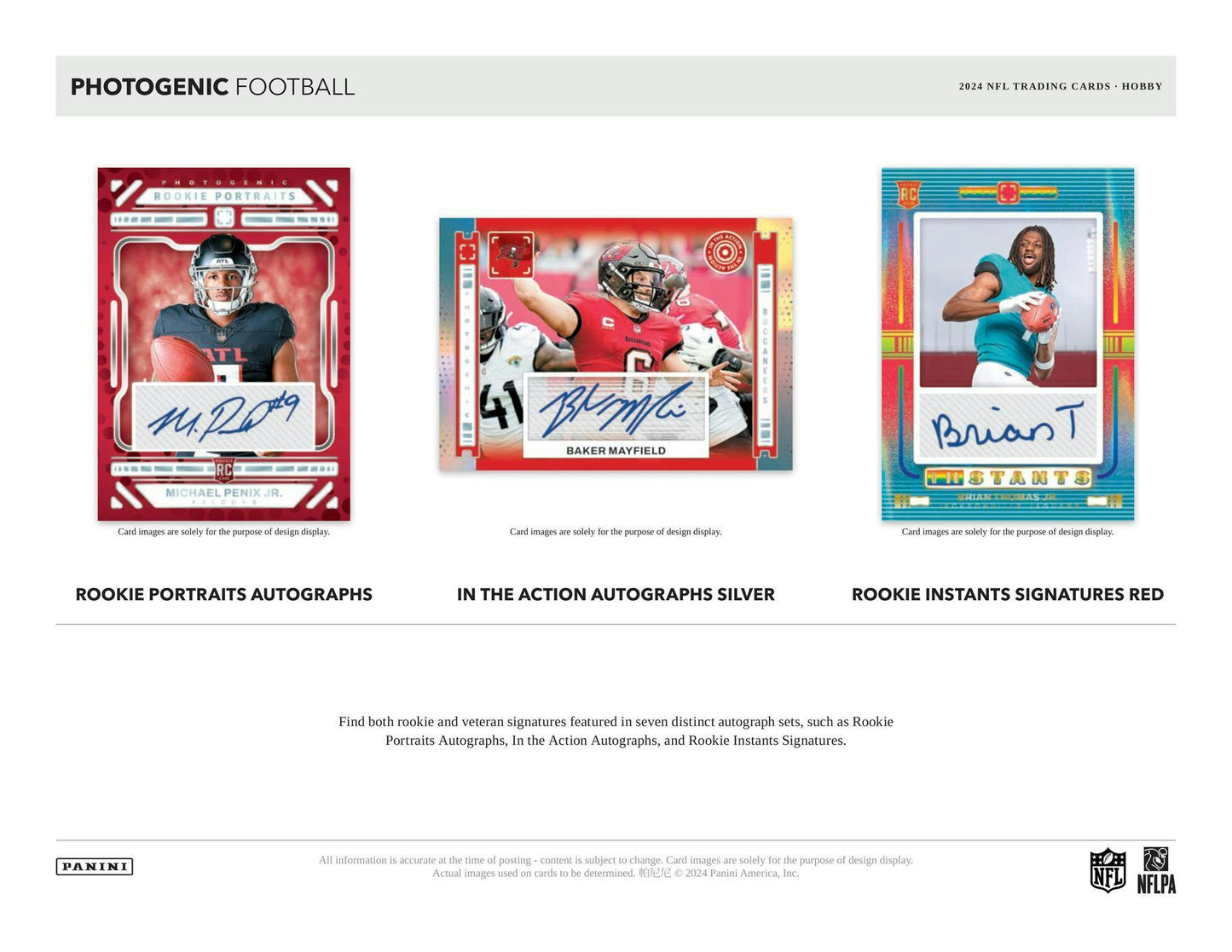 2024 Panini Photogenic Football Hobby Pack