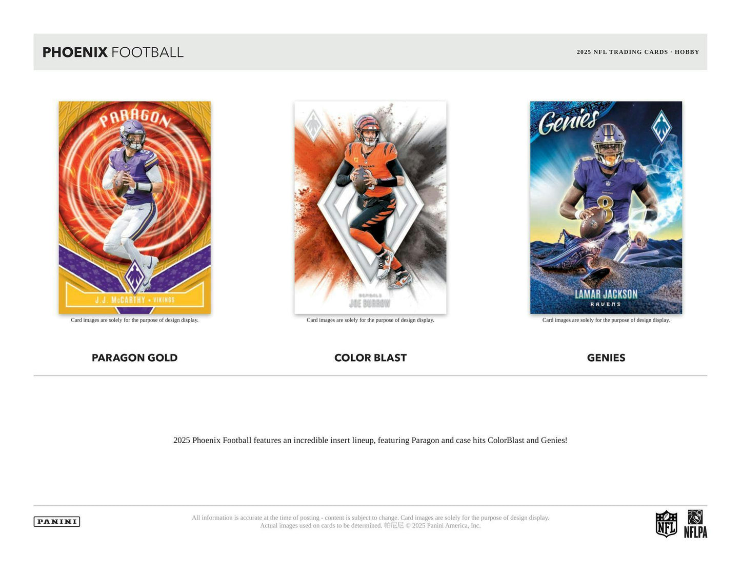 2025 Panini Phoenix Football Hobby Box (Presell 11/12)