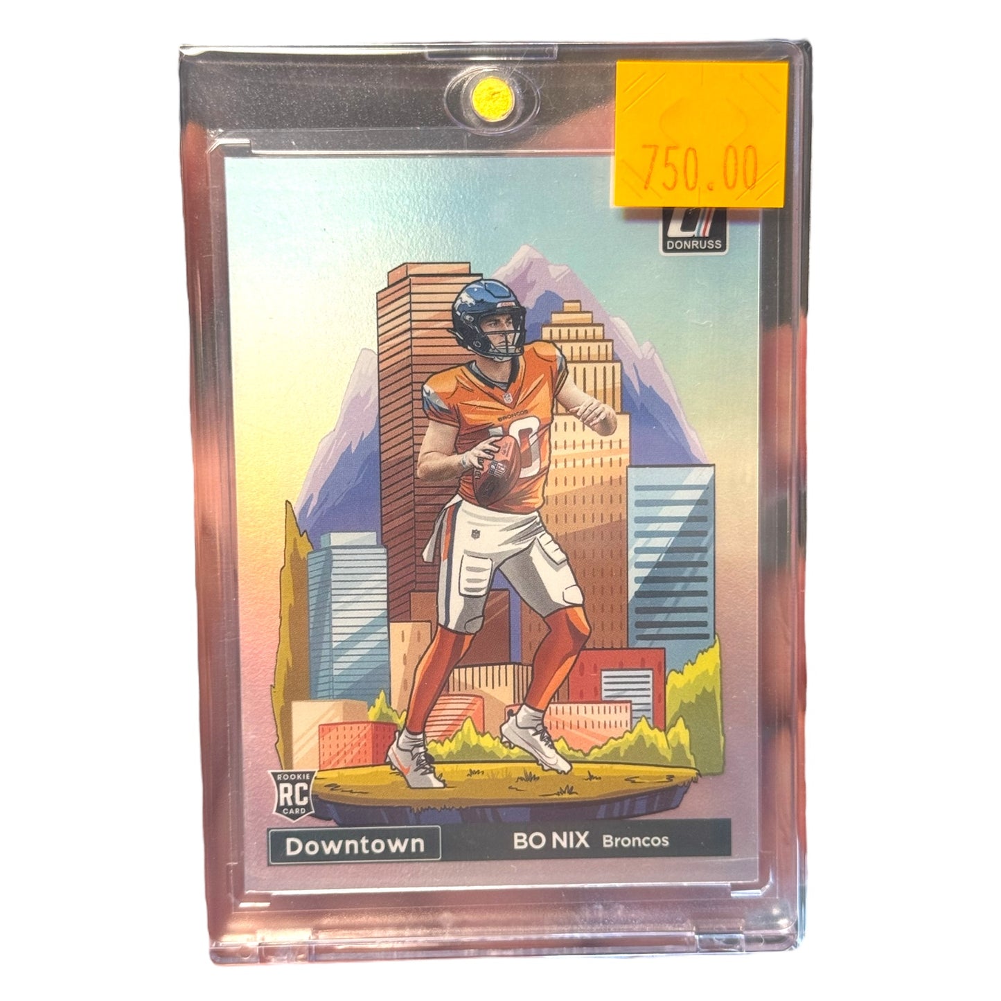 2024 Donruss Football Downtown Bo Nix Denver Broncos Case Hit SSP