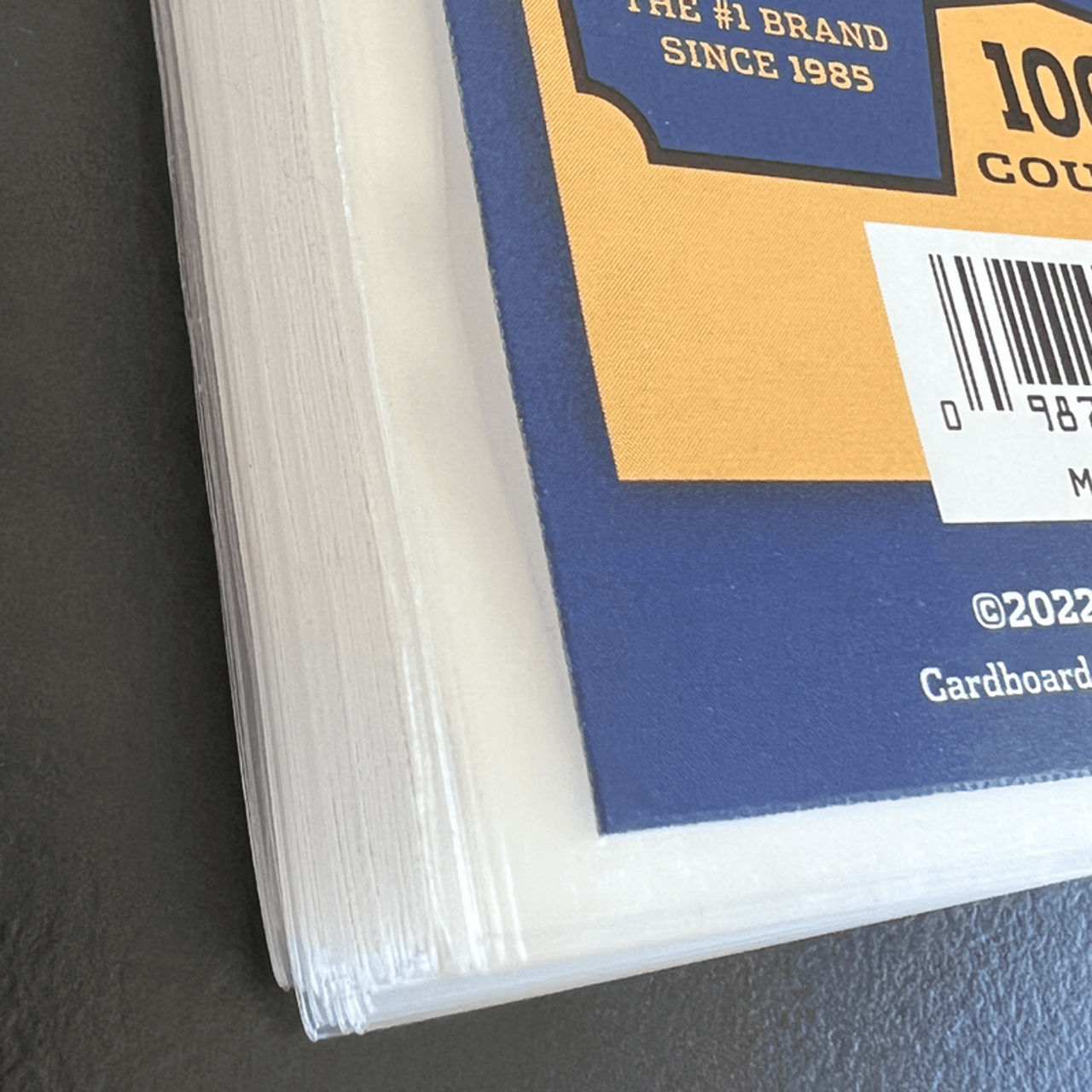 CBG Premium Easy Glide Notched Soft Sleeves for Thick Trading Cards, 100ct Pack