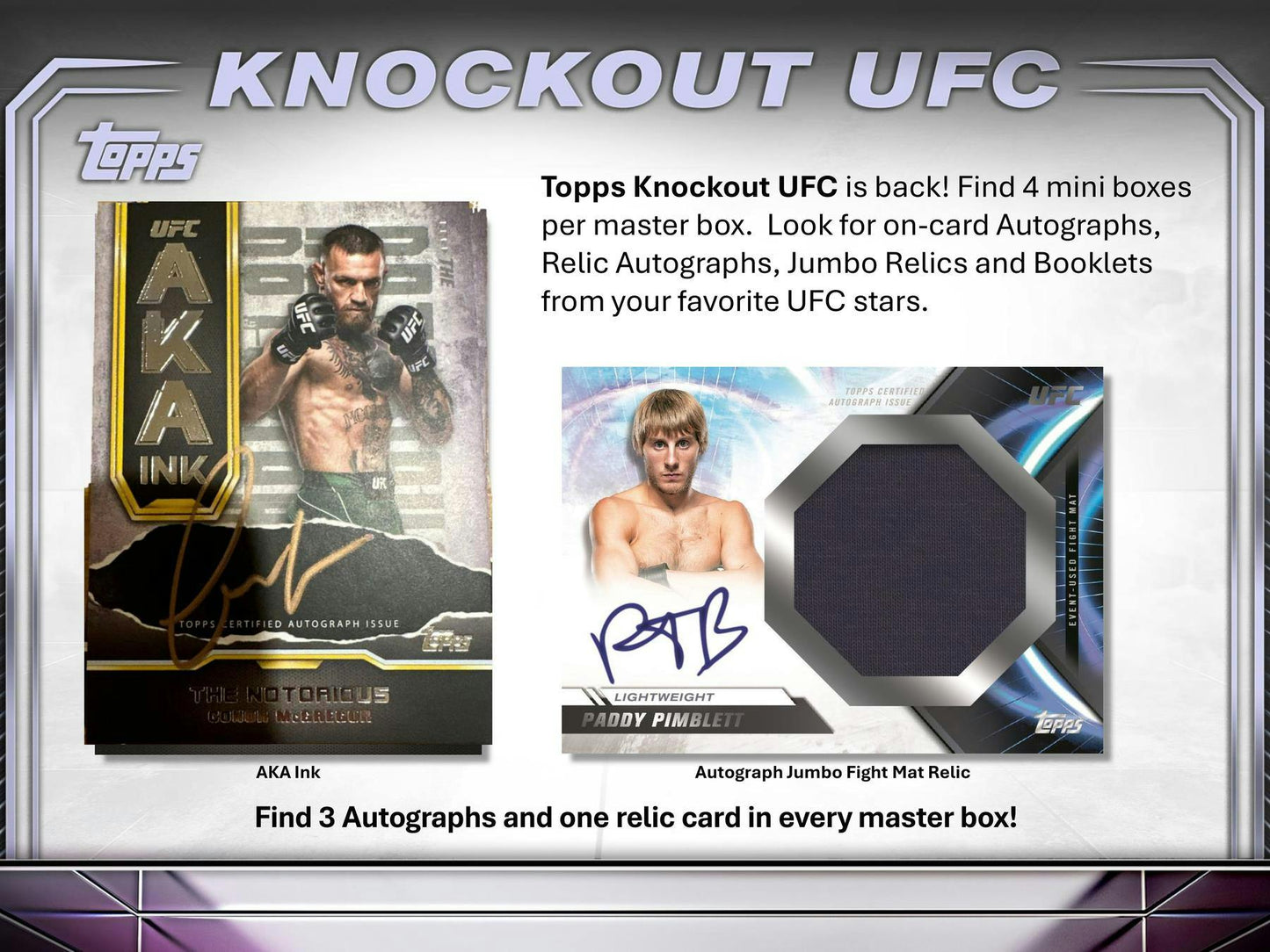 2024 Topps Knockout UFC Hobby Master Box