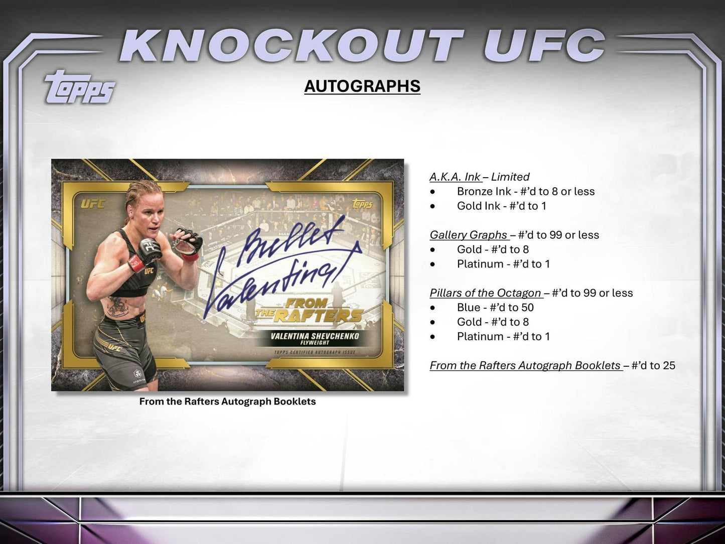 2024 Topps Knockout UFC Hobby Master Box