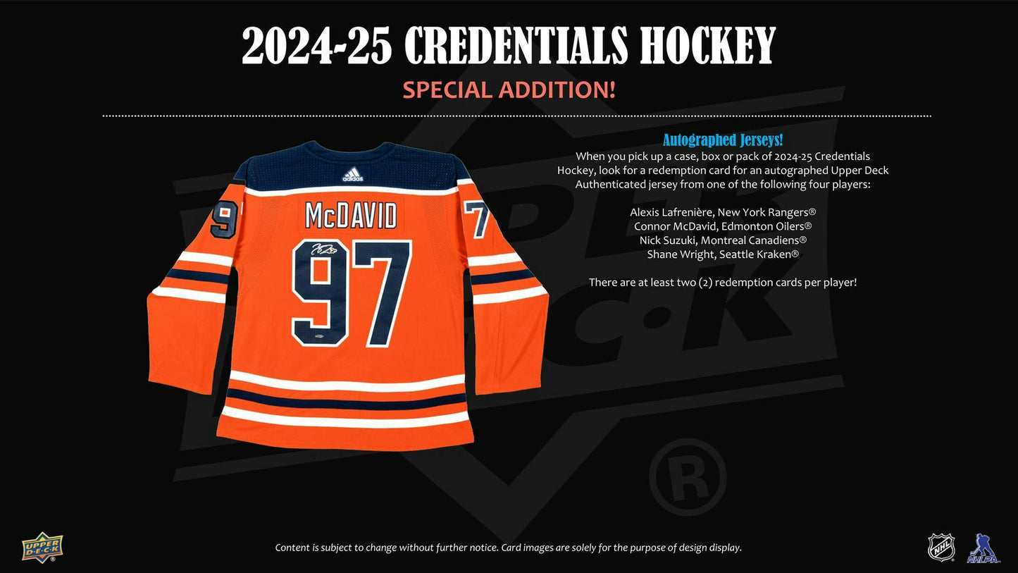2024-25 Upper Deck Credentials Hockey Hobby Box
