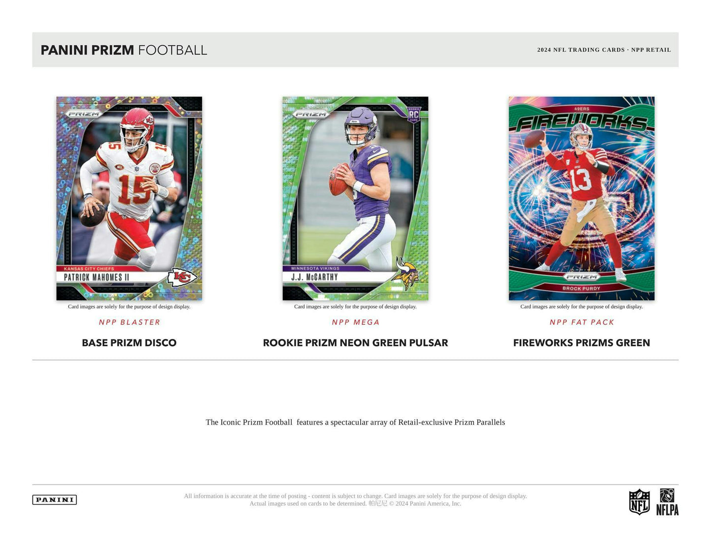 2024 Panini Prizm Football 6-Pack Blaster Box (Lazer Prizms)