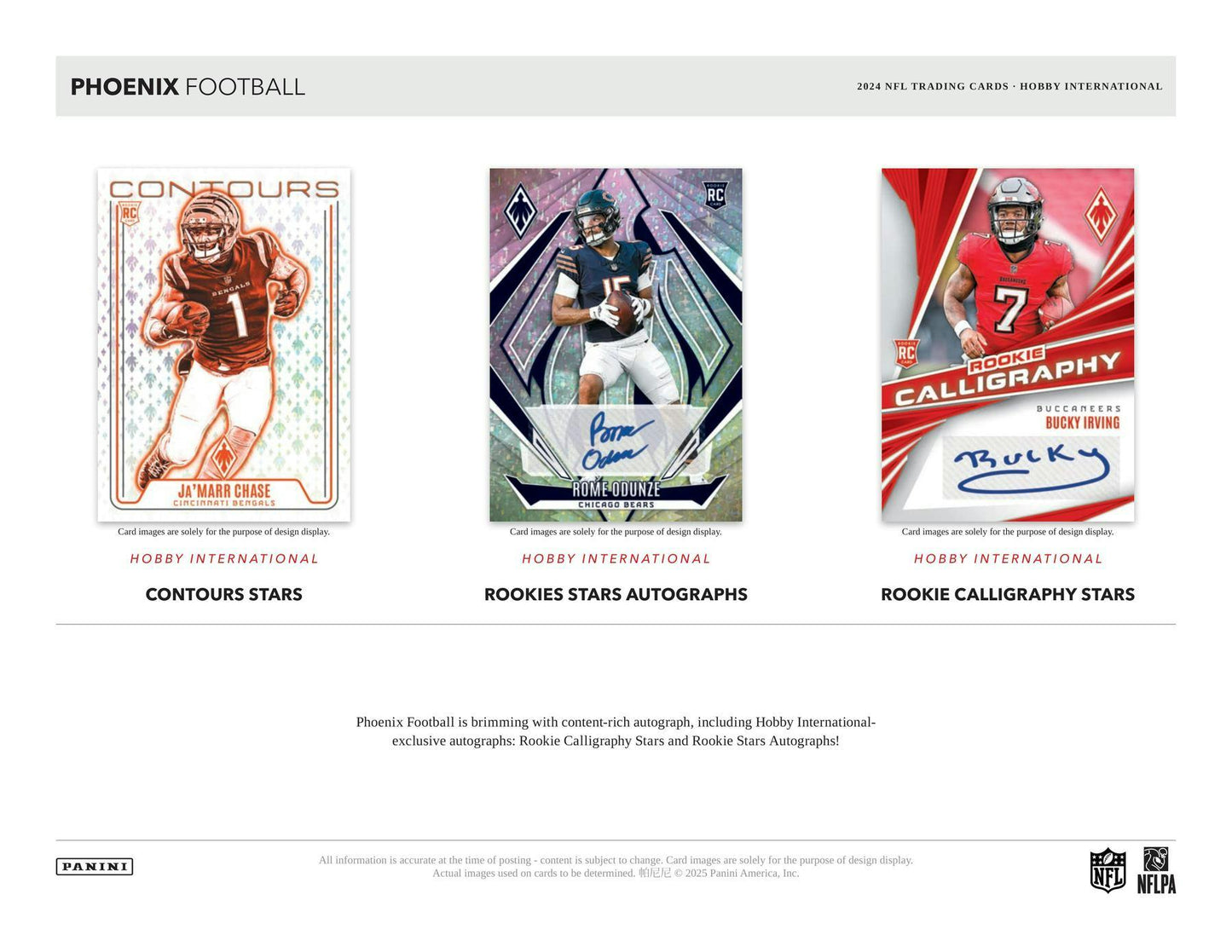 2024 Panini Phoenix Football Hobby International Mega Pack (5/23)