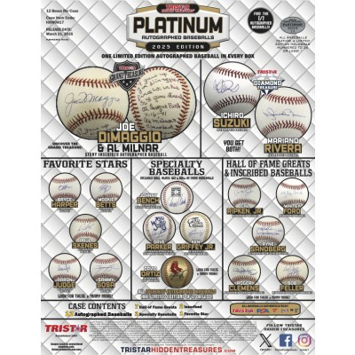 2025 TriStar Hidden Treasures Autographed Baseballs Platinum Edition Box (3/21)
