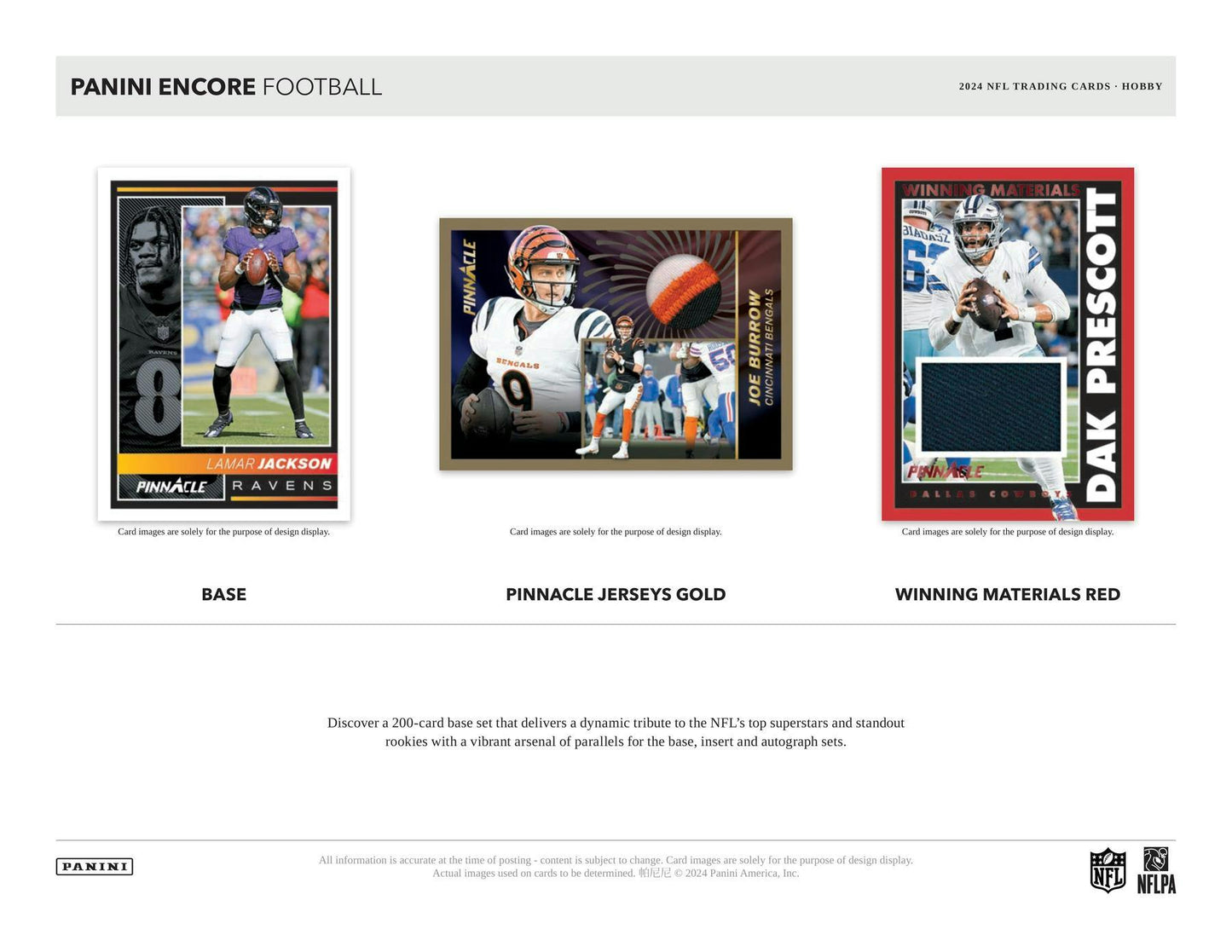 2024 Panini Encore Football Hobby Box (Pinnacle/Pacific)