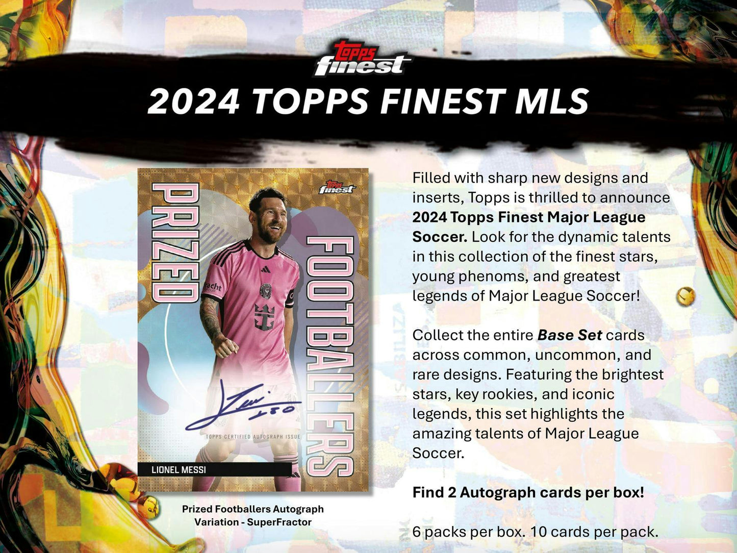 2024 Topps Finest MLS Soccer Hobby Breaker Box (Presell 4/3)