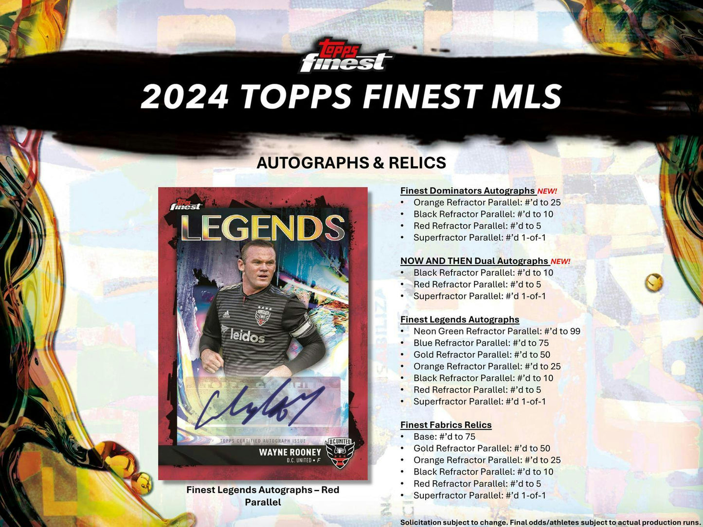 2024 Topps Finest MLS Soccer Hobby Breaker Box (Presell 4/3)