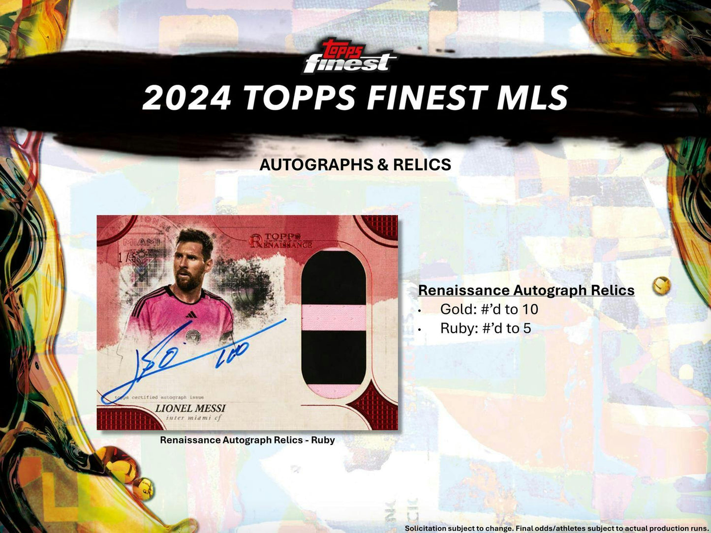 2024 Topps Finest MLS Soccer Hobby Breaker Box (Presell 4/3)