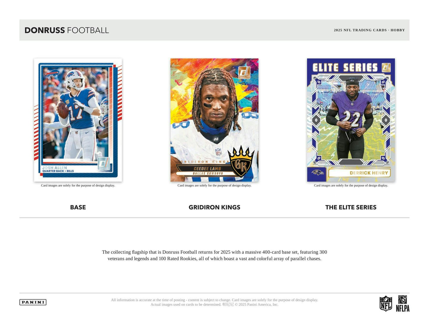 2025 Panini Donruss Football Hobby Box (Presell 9/17)
