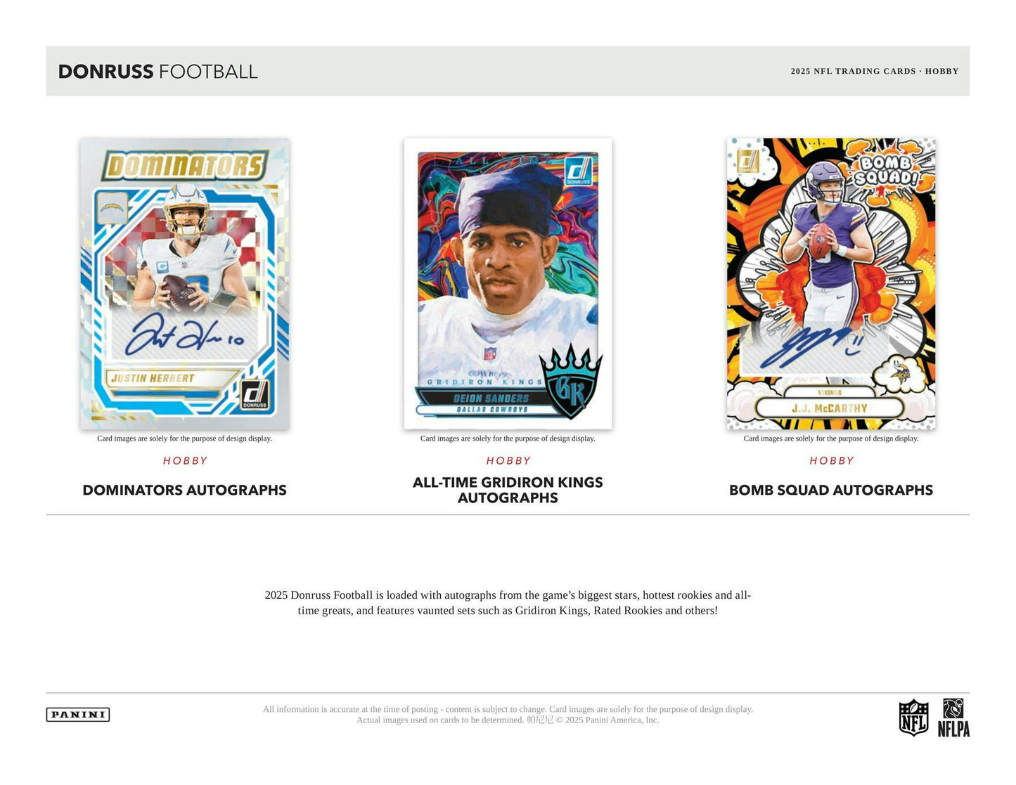 2025 Panini Donruss Football Hobby Box (Presell 9/17)