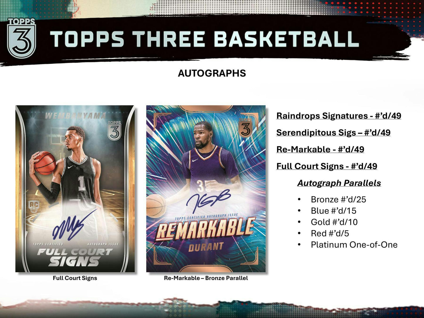 2023-24 Topps Three Basketball Hobby Box (4/11)