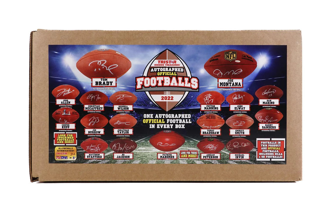 2022 TriStar Hidden Treasures Autographed Official Football (Sealed Box)