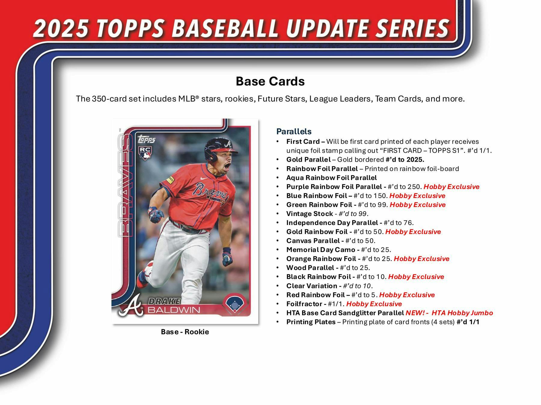 2025 Topps Update Series Baseball Hobby 12-Box Case (11/12)
