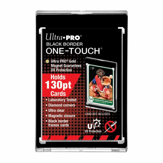 Ultra Pro 130pt Black Border One-Touch