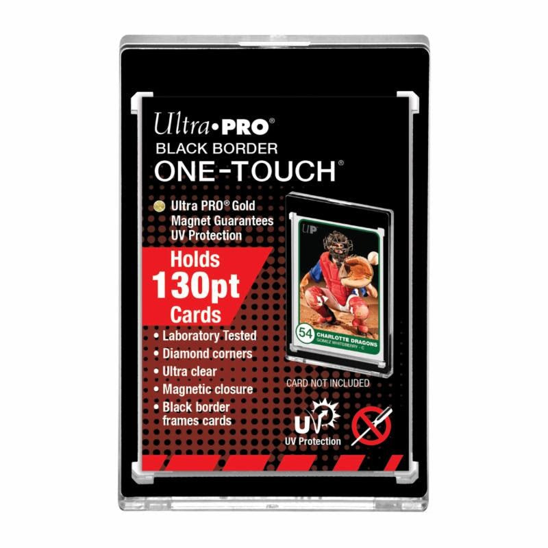 Ultra Pro One-Touch Collectible Card Holder (Black Border), 130pt Cards