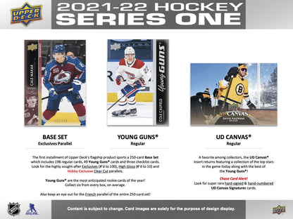 2021-22 Upper Deck Series 1 Hockey Hobby Box (3/2/22)