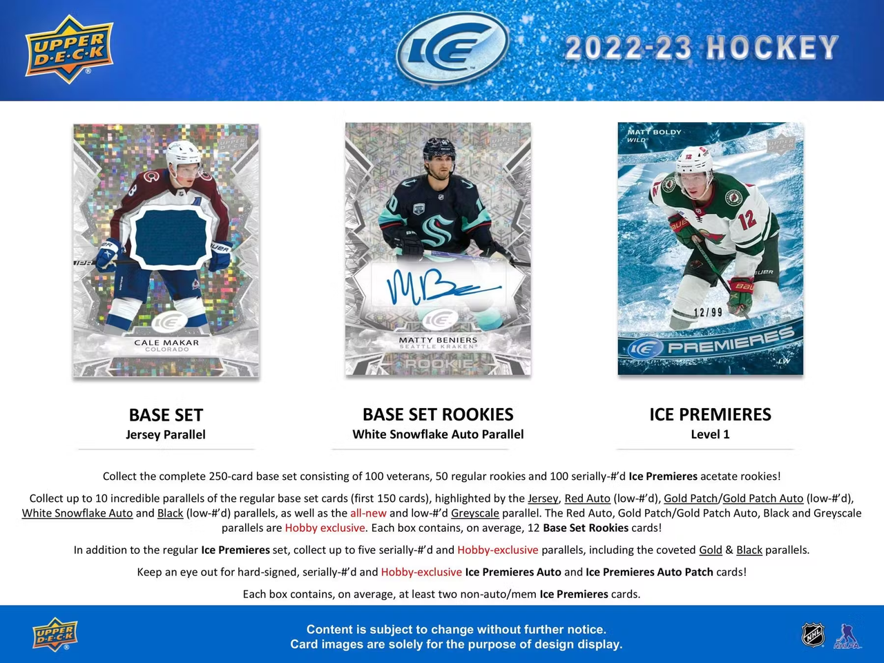 2022-23 Hockey sobre hielo de cubierta superior, Hobby Box