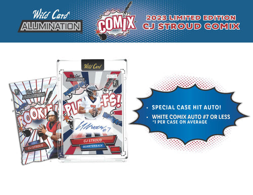 2023 Wild Card Alumination CJ Stroud Rookie COMIX, Hobby Box (6 tarjetas de novato)